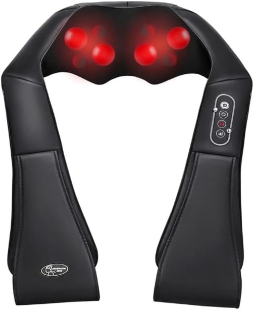 oCuZen Shiatsu Back and Neck Massager with Heat Deep Kneading Massage, Mother's Day