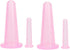 Natural Silicone Massage Cup, Anti Cellulite Facial Cupping Therapy for Face, Neck, Body, Anti-Aging Beauty Tool (Pink)