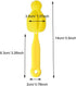6 Pack Long Handle Bottle Nipple Cleaner Sponge Brush, BPA-Free Scrubber - Yellow
