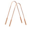 Copper Tongue Scraper Set of 2 for Adults, Effective Cleaner for Optimal Oral Care & Fresh Breath