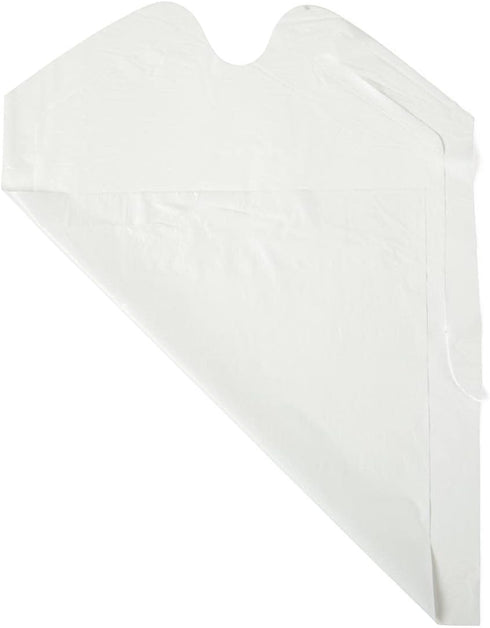 NOBLES HEALTH CARE PRODUCT SOLUTIONS Disposable Plastic Bibs with Crumb Catcher - Light Weight (Case of 500)