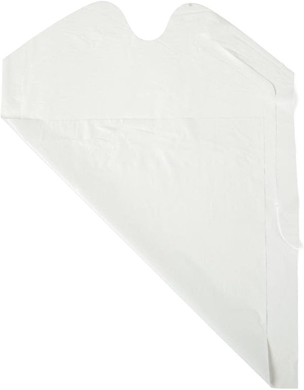 NOBLES HEALTH CARE PRODUCT SOLUTIONS Disposable Plastic Bibs with Crumb Catcher - Light Weight (Case of 500)