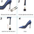 24 Pairs High Heel Tips Shoes Replacement Tap Caps, 6 Sizes, U-Shape, Black, 8/9/10/11/12/12.5mm