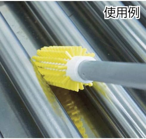 Vikan Stiff Tube Brush 5380-77-5, Polyester, 3-3/32" x 6" OAL, White