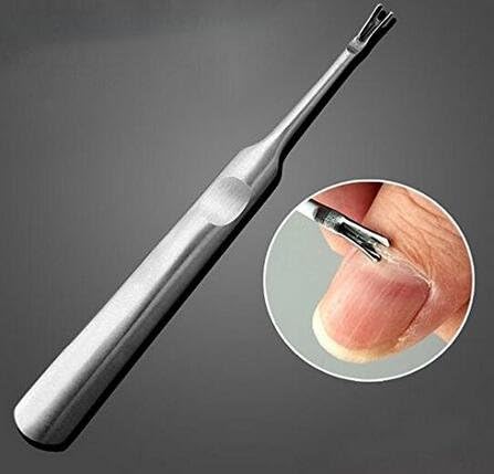 Professional Stainless Steel Cuticle Pusher Trimmer, Nails Cleaner Scissors Remover Nipper Clipper