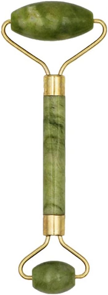 LadyCent Slimming Massage-2pcsB Facial Massage Roller Guasha Board, Double Heads Jade Stone Face Eye Lift Body Skin