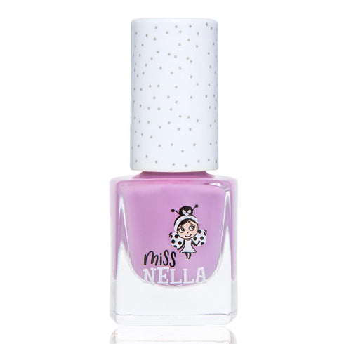 MISS NELLA BUBBLE GUM – Safe Lilac Nail Polish for Kids, Non-Toxic & Odor Free, Natural Water Based, Easy Peel Off
