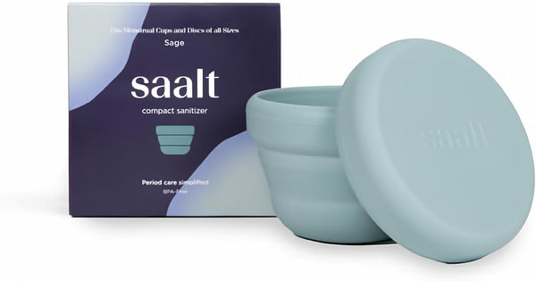 Saalt Compact Sanitizer - Menstrual Disc and Period Cup Cleaner, Microwavable, Reusable