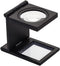 10X 28mm Mini Three-Folding Magnifier, Zinc Alloy Loupe Pocket Reading Magnifiers with Scale for Optical Jewelry