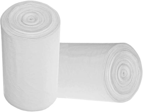 8 Gallon Medium Trash Bags, White Kitchen Garbage Bags, Plastic Wastebasket Liners for Home and Office Bins, 220 Count