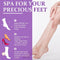 Pedicure Kit Foot Soak Set: Bubble Salt, Sugar Scrub, Massage Mask, Lotion, 4 Step Foot Spa Kit for Dry Feet (3 Set