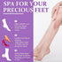Pedicure Kit Foot Soak Set: Bubble Salt, Sugar Scrub, Massage Mask, Lotion, 4 Step Foot Spa Kit for Dry Feet (3 Set