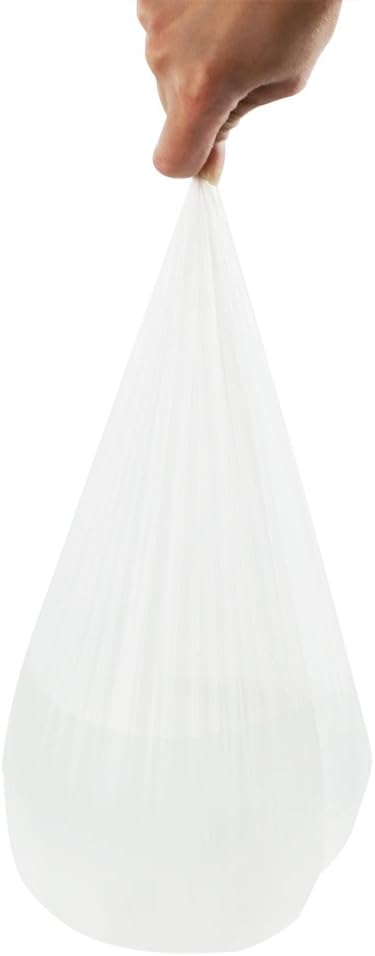 2.6 Gallon Small Trash Bags, White Wastebasket Bags, 115 Counts