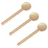 3Pcs Round Metal Cosmetic Spoon Spatulas, Mini Makeup Beauty Spoons for Home Salon, Golden