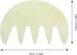 Natural Jade Scalp Massager Comb Large Tooth Hair Massage Tool Gua Sha Head Spa Equipment for Acupoint Therapy
