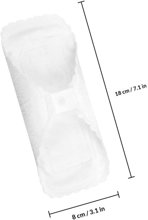 Ipetboom 3pcs 18cm Reusable Menstrual Cloth Pads Washable Cotton Sanitary Napkins Leak Proof Soft Sanitary Towels
