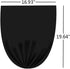 Gloreen Small Trash Bag, 1.2 Gallon Black Unscented Leakproof Garbage Liners, 150 Counts (6 Rolls)