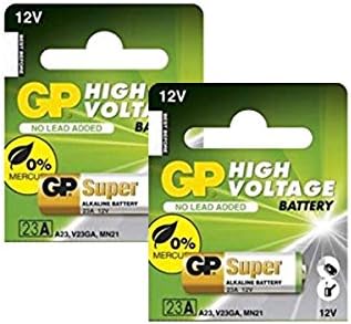 GP 12V Alkaline Batteries, Size 23A, 2-Pack