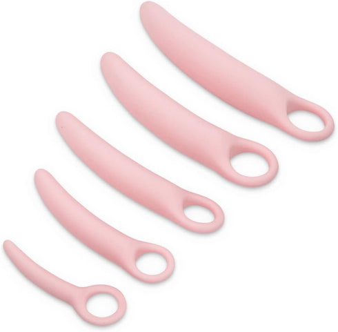 Lyniya 5-Pack Set Set Silicone Pelvic Floor Muscle Dilator Trainer for Women Large