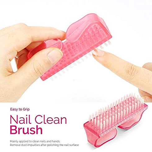 Teenitor Nail Gel Remover Tools Kit - Pink Polish Remover Clips, Cuticle Peeler, Gel Nail Brush, 115 Pack Wipe Pads