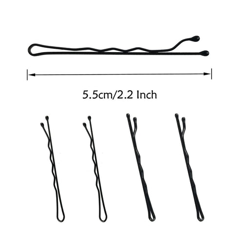Set of 330 Pcs 2.2 Inch Black Bobby Pins, Premium Hairpins with Box for Kids, Girls and Women, All Hair Types