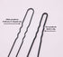 U Shaped Bun Wedding Bridal Hair Pins, Black, 120 Pcs