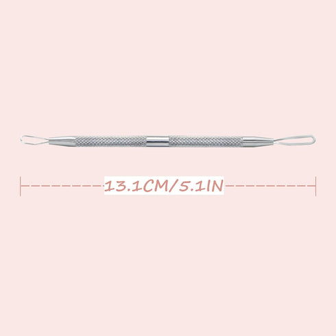 Professional Blackhead Remover Tool - 2-in-1 Stainless Steel Pimple Popper Blemish Extractor (2pcs)