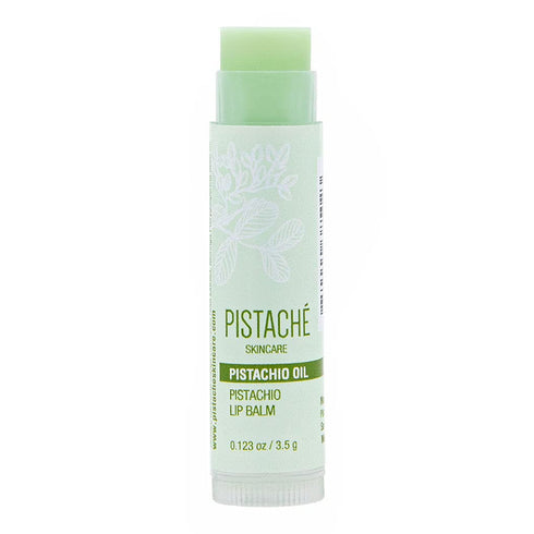 Pistaché Skincare Pistachio Oil Lip Balm + Hydrates and Plumps + Moisturizing and Nourishes + Antioxidant Protection + Dry Lip Protection, 0.12 oz