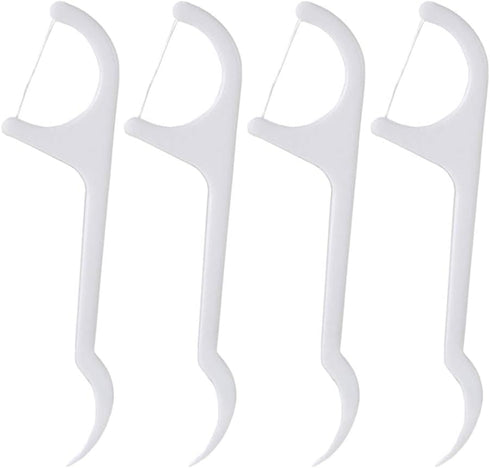 100 Pcs Disposable Dental Floss Sticks, Teeth Cleaner Oral Care with Portable Plastic Case