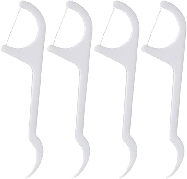 100 Pcs Disposable Dental Floss Sticks, Teeth Cleaner Oral Care with Portable Plastic Case