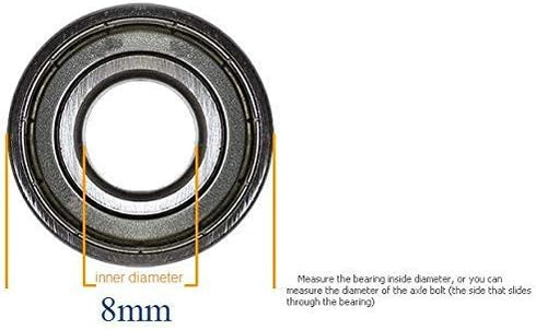 Walker Rollator Replacement 7.5" Wheels, Black (1pcs) (FRONT 1)