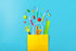 Gift Kraft Paper Bag by ysmile, 12 ct with Handle for Birthday Party Favor, 8.2x5.9x3.1 - Yellow