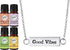 Wild Essentials Good Vibes Essential Oil Diffuser Bar Necklace Gift Set Aromatherapy