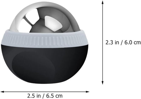 Stainless Steel Muscle Massage Balls for Body and Face, Small Manual Roller Massager with Hot, Portable Sports