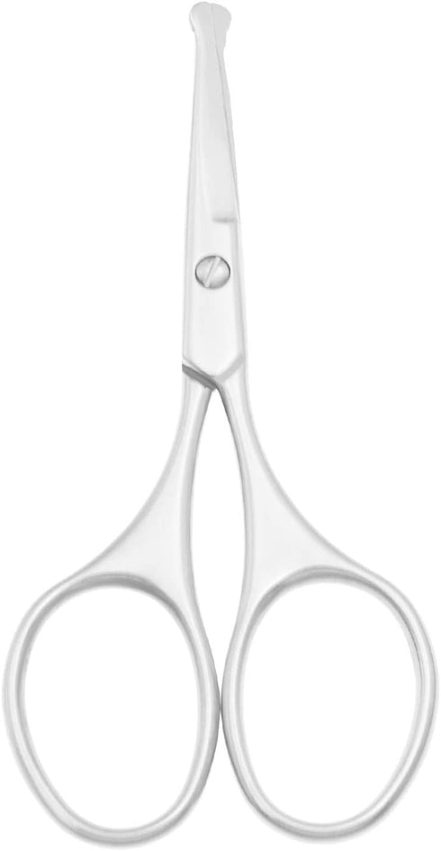 Multicolor Professional Grooming Scissors for Personal Care, Facial Hair Removal, Ear Nose Eyebrow Trimming, Stainless