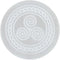 crystalmiracle Natural Selenite 3 Inches Round Charging Plate, Crystal Healing Gift for Positive Energy