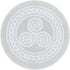 crystalmiracle Natural Selenite 3 Inches Round Charging Plate, Crystal Healing Gift for Positive Energy