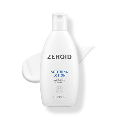 ZEROID Soothing Lotion - Moisturizer for Sensitive Skin, Skin Barrier Repair, 6.76 fl oz (200ml)