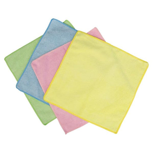 Stalwart Microfiber Cleaning Cloth Set - 24-Pack of Microfiber Towels for Cars, Home, and Kitchen - Lint-Free Absorbent 12.6-Inch Cleaning Rags