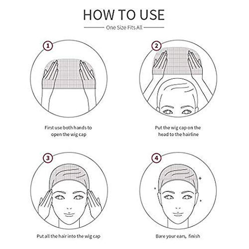Smilco 30-Pack Wig Caps for Women, Ultra-Thin Lace Front Stocking Caps for Wigs, Cosplay & Daily Use