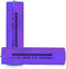 2 Packs 3.7V Button top Rechargeable Batteries for Headlamp, LED Flashlight, Electronic Devices etc Purple