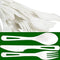 Non-GMO Plant-Based Plastic Cutlery Combo Pack, 25 Place Settings, Eco-Friendly Silverware