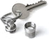 GUS Micro Pill Fob, Made in USA, Stainless Steel Keychain Pill Holder, Holds Two Emergency Aspirin