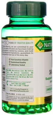 Nature's Bounty Vitamin D3 2000 IU Softgels, 150 ea (Pack of 4)
