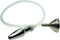 Metal Bullet Anal Plug with Hole for Men and Women Transparent Hose