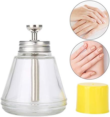 ZJchao 180 ml Press Bottle, Empty Nail Pump for Storing Nail Polish or Alcohol