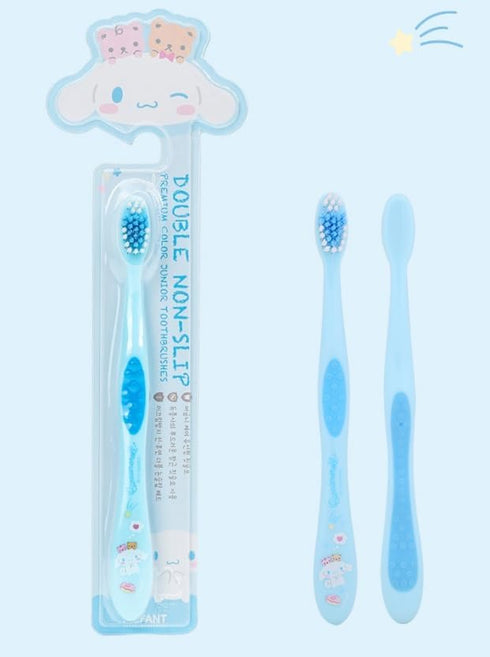 Individually Packaged Cute Toothbrush Set, Compact Head (Sky Blue, 3 Count)