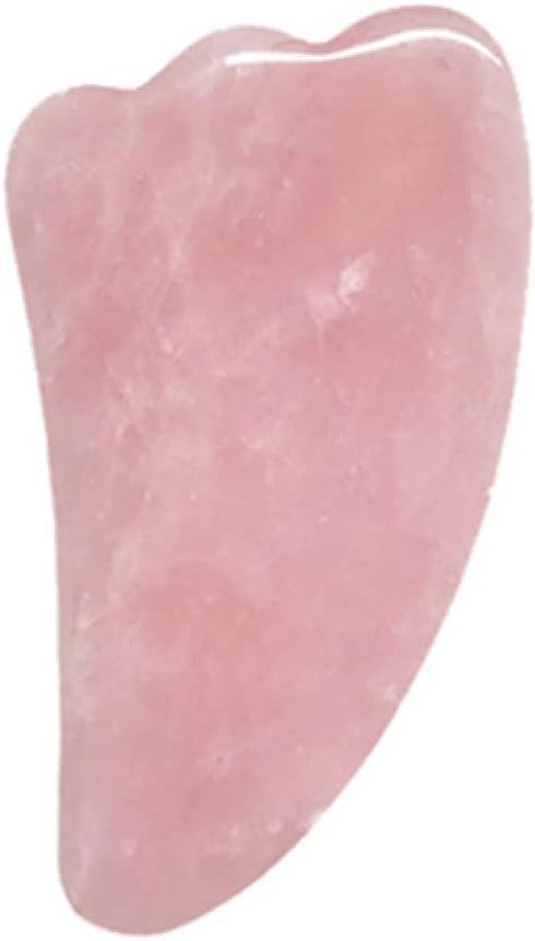 MYMEO Gouache Scraper Rose Quartz Jade Stone Gua Sha Massage Tools Set Skin