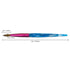 PANA Pure Kolinsky Acrylic Nail Brush - Round Shape Pink Ferrule with White Swirl Blue Handle (Size 6)