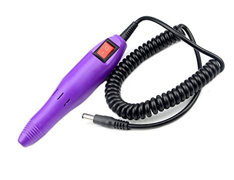 LILYS PET 20,000 RPM Professional Electric Nail Art Drill Machine with Sanding Bands (Violet)